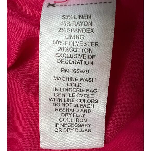 CUPIO WOMENS SIZE MEDIUM RUFFLE TIERED LINED MAXI SKIRT BRIGHT ROSE PINK NEW - Picture 10 of 11